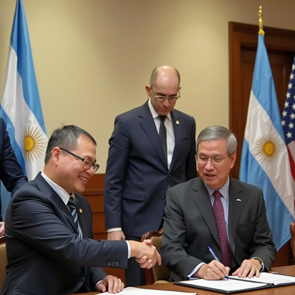 Firma de acuerdo con la Cámara de Comercio Argentino-Americana