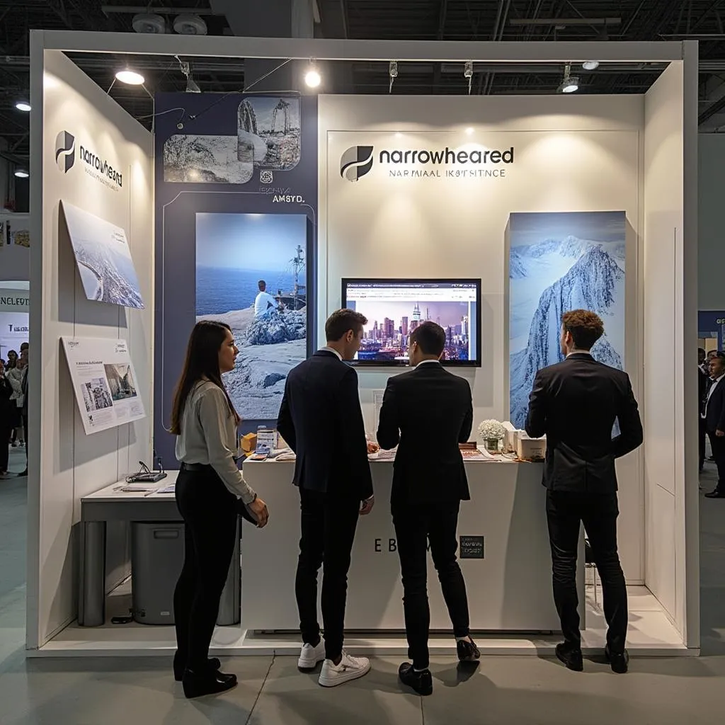 Presentación en feria internacional de comercio
